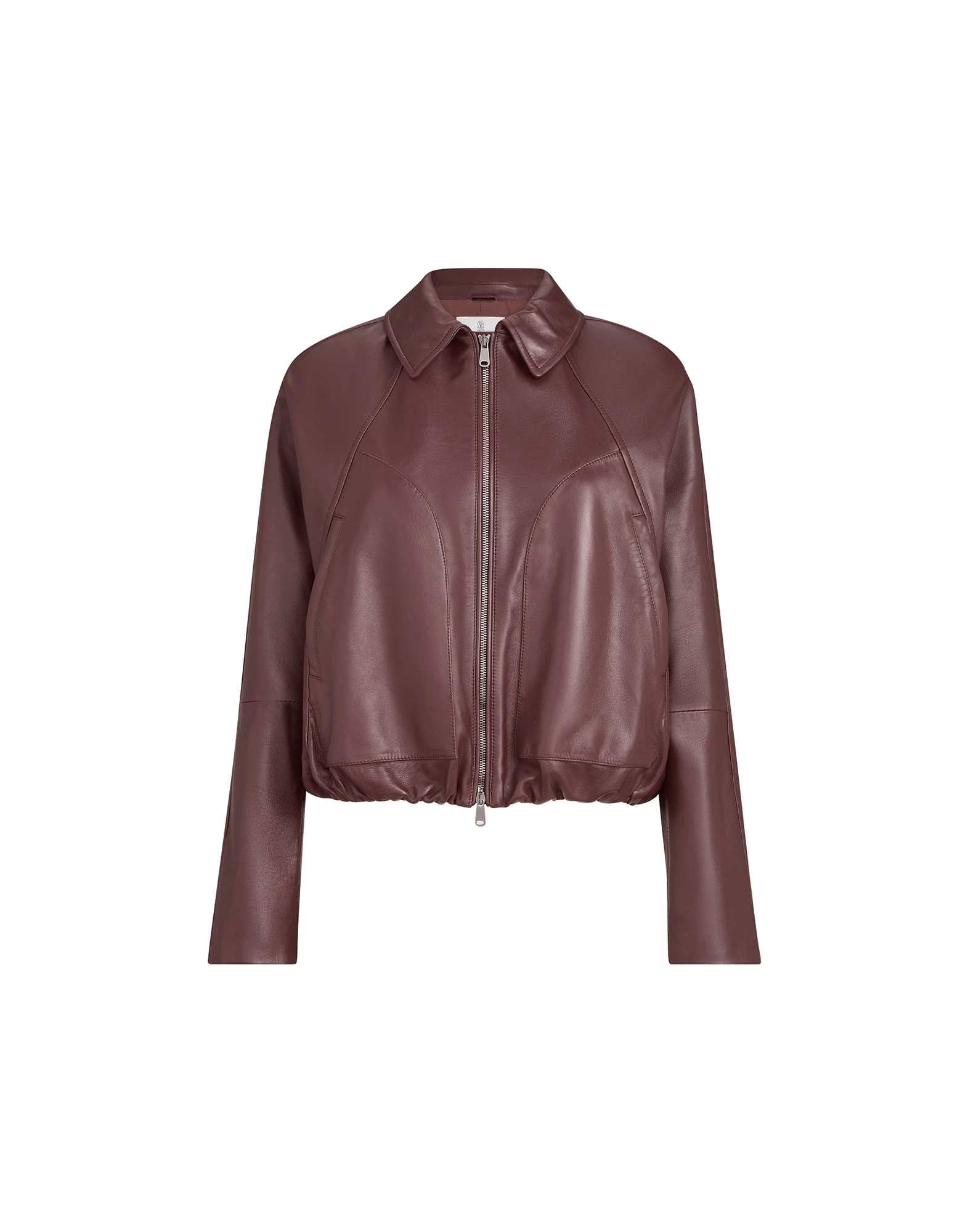Brunello Cucinelli Nappa leather jacket in Burgundy | Buy Jackets at Luxury Shoes Brunello Cucinelli Nappa leather jacket in Burgundy