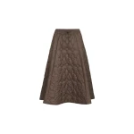 Brunello Cucinelli Nylon quilted skirt in Coffee | Skirts | Luxury Shoes 