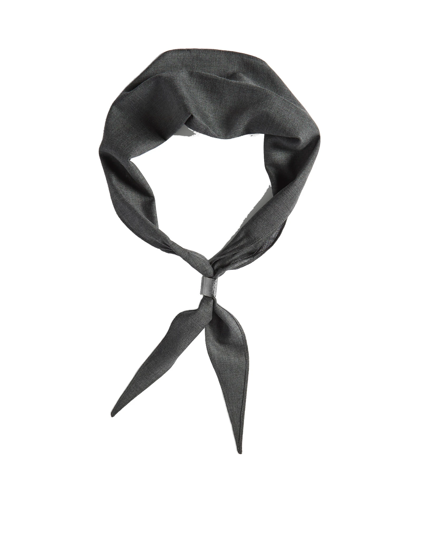 Brunello Cucinelli Organza necktie with monili in Dark Grey Brunello Cucinelli Organza necktie with monili in Dark Grey | Accessories | Luxury Shoes