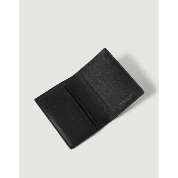 Brunello Cucinelli Passport case in Black, view 3 | Wallets & Purses | Luxury Shoes 