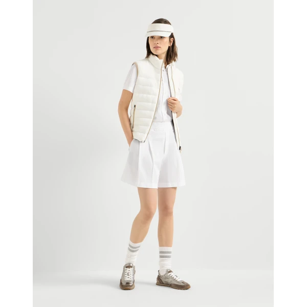 Piqué shorts in White - Image 6