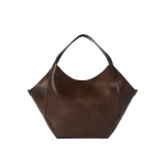 Brunello Cucinelli Reversible Duo shopper in lizard calfskin in Rust Brown