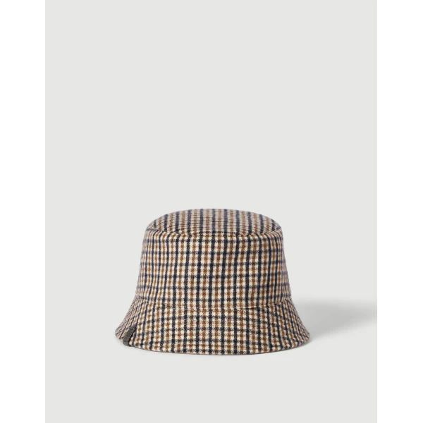 Brunello Cucinelli Reversible bucket hat in Beige, view 2 | Hats | Luxury Shoes 