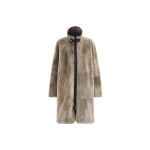 Brunello Cucinelli Reversible shearling coat in Brown | Fur Coats | Luxury Shoes 