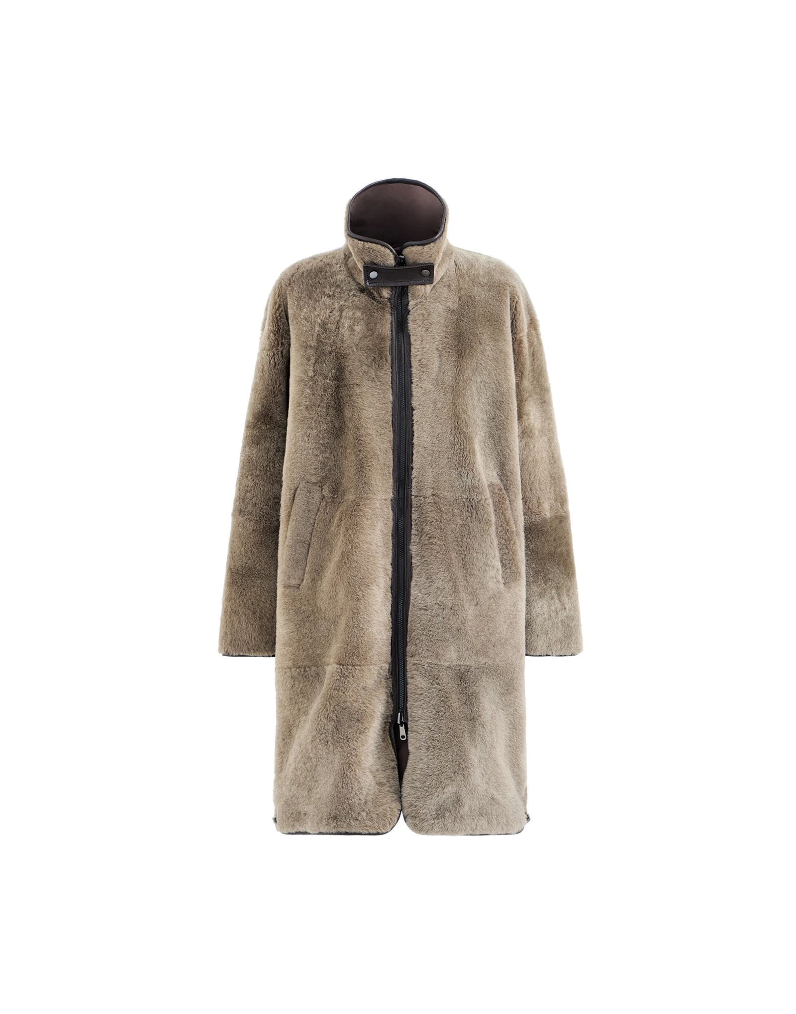 Brunello Cucinelli Reversible shearling coat in Brown Brunello Cucinelli Reversible shearling coat in Brown | Fur Coats | Luxury Shoes