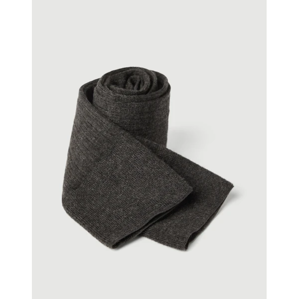Brunello Cucinelli Rib knit socks in Lignite Grey, view 2 | Accessories | Luxury Shoes 