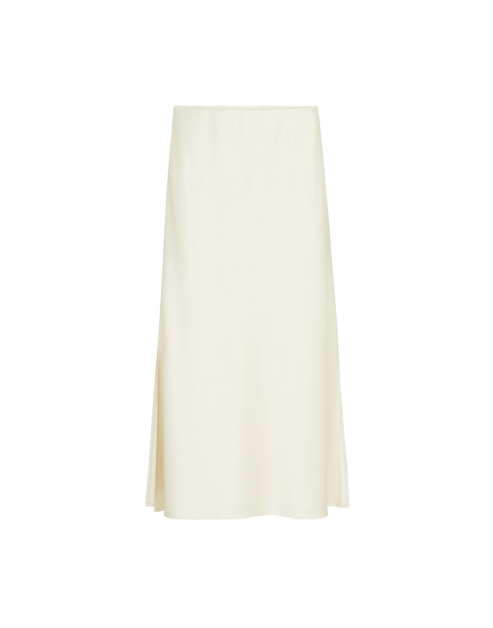 Brunello Cucinelli Satin cady fluid pencil skirt in Butter Brunello Cucinelli
