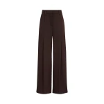 Brunello Cucinelli Satin pleated barrel trousers in Coffee | Pants | Luxury Shoes 