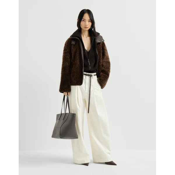 Shearling reversible outerwear in Brown - Image 6