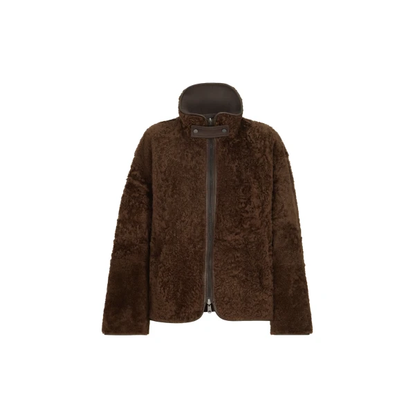 Brunello Cucinelli Shearling reversible outerwear in Brown
