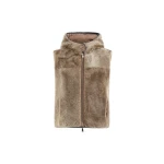 Brunello Cucinelli Shearling reversible vest in Light Brown | Vests | Luxury Shoes 