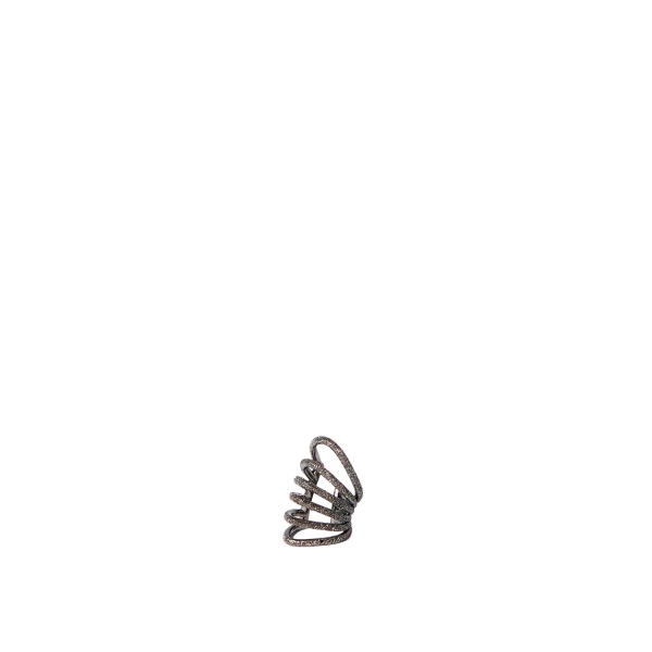 Shimmer Ear Cuff earrings in Lignite Grey