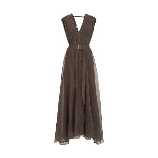 Brunello Cucinelli Silk dress in Brown
