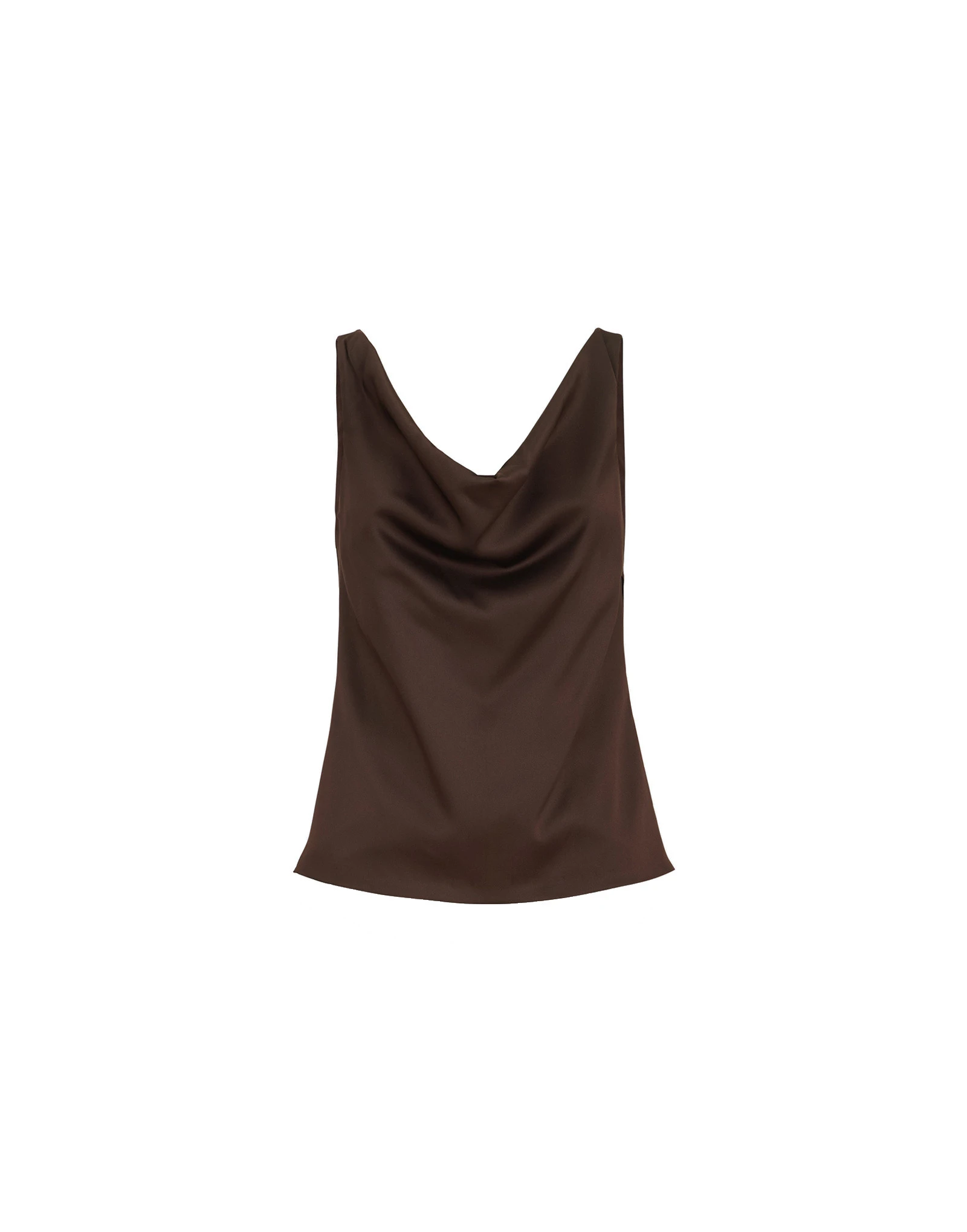Brunello Cucinelli Silk satin top in Coffee Brunello Cucinelli Silk satin top in Coffee | Tops | Luxury Shoes