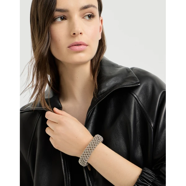 Brunello Cucinelli Silver bracelet in Silver, view 3 | Bracelets | Luxury Shoes 