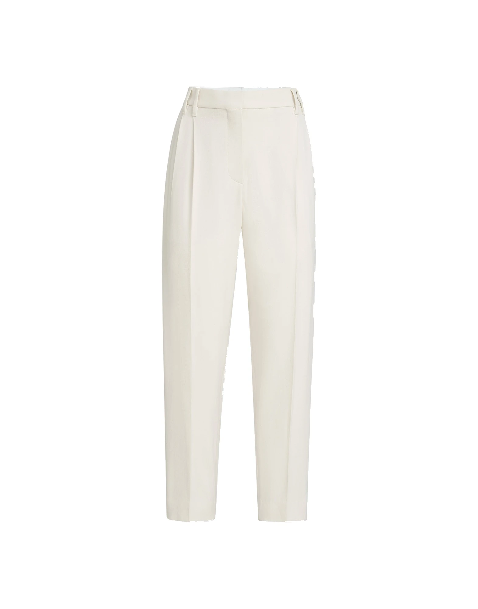 Brunello Cucinelli Slouchy trousers with monili in Milk Brunello Cucinelli