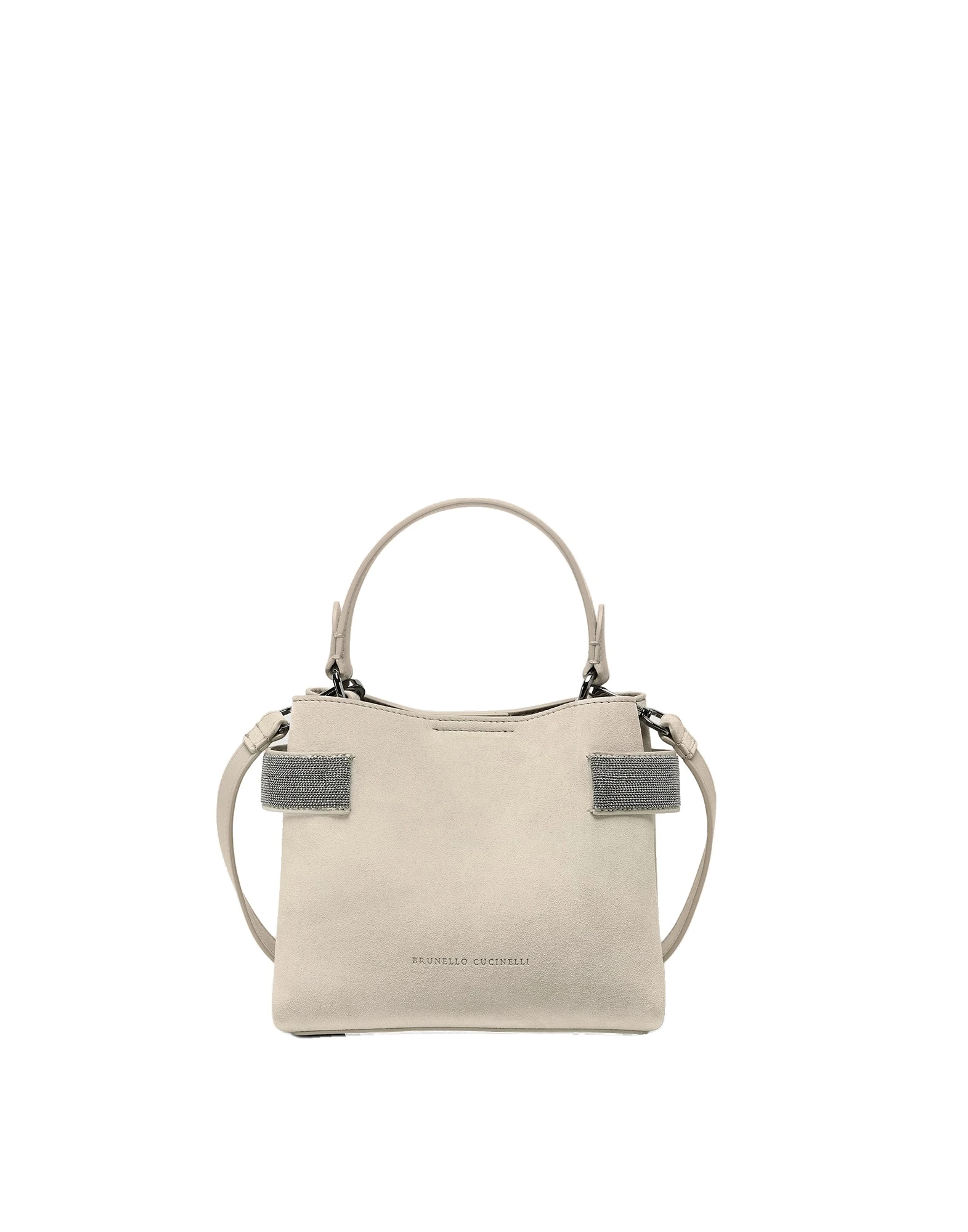 Brunello Cucinelli Small Top-Handle Essence bag in Ivory | Buy Mini Bags at Luxury Shoes Brunello Cucinelli Small Top-Handle Essence bag in Ivory
