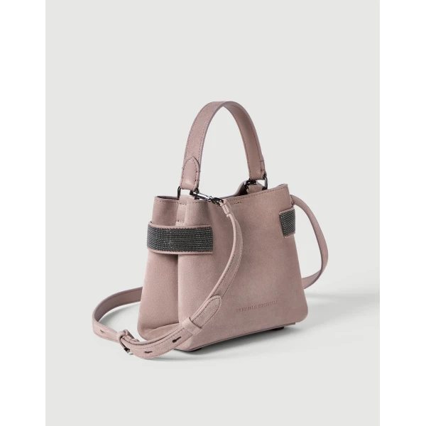 Small Top-Handle Essence bag in Pink - Image 3