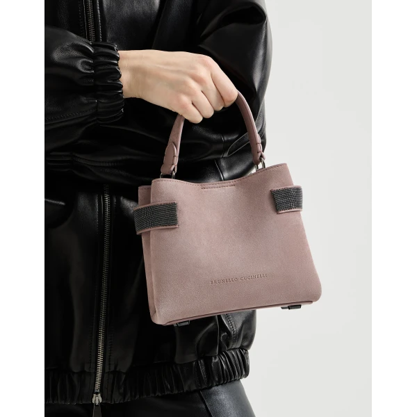 Small Top-Handle Essence bag in Pink - Image 4