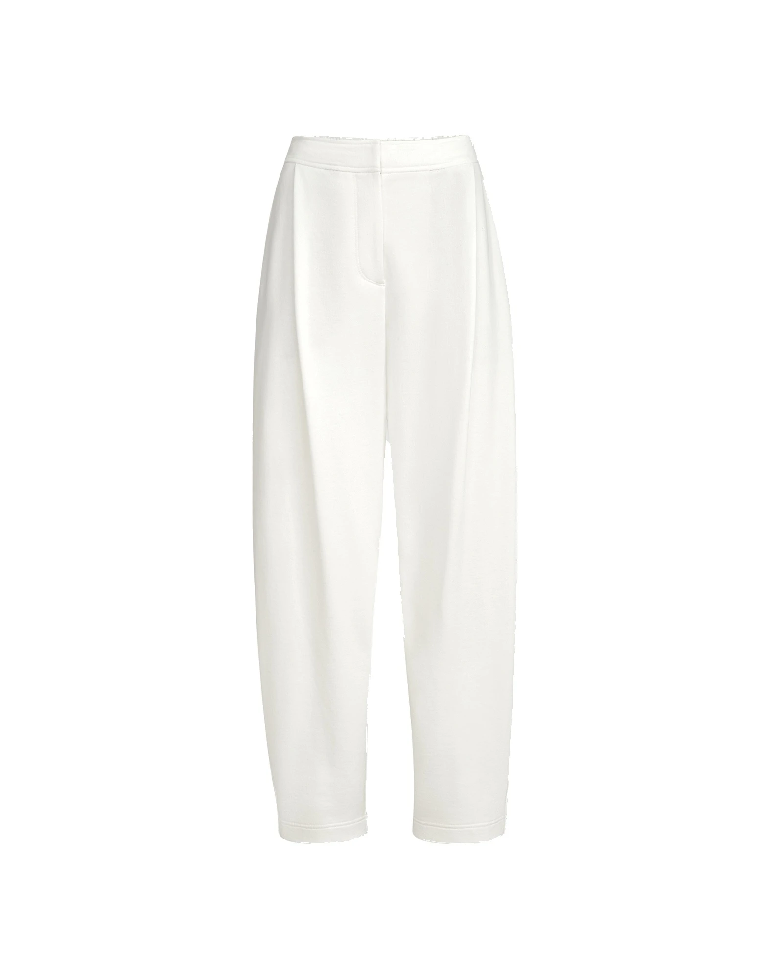 Brunello Cucinelli Smooth French terry pleated track trousers in White | Buy Pants at Luxury Shoes Brunello Cucinelli Smooth French terry pleated track trousers in White