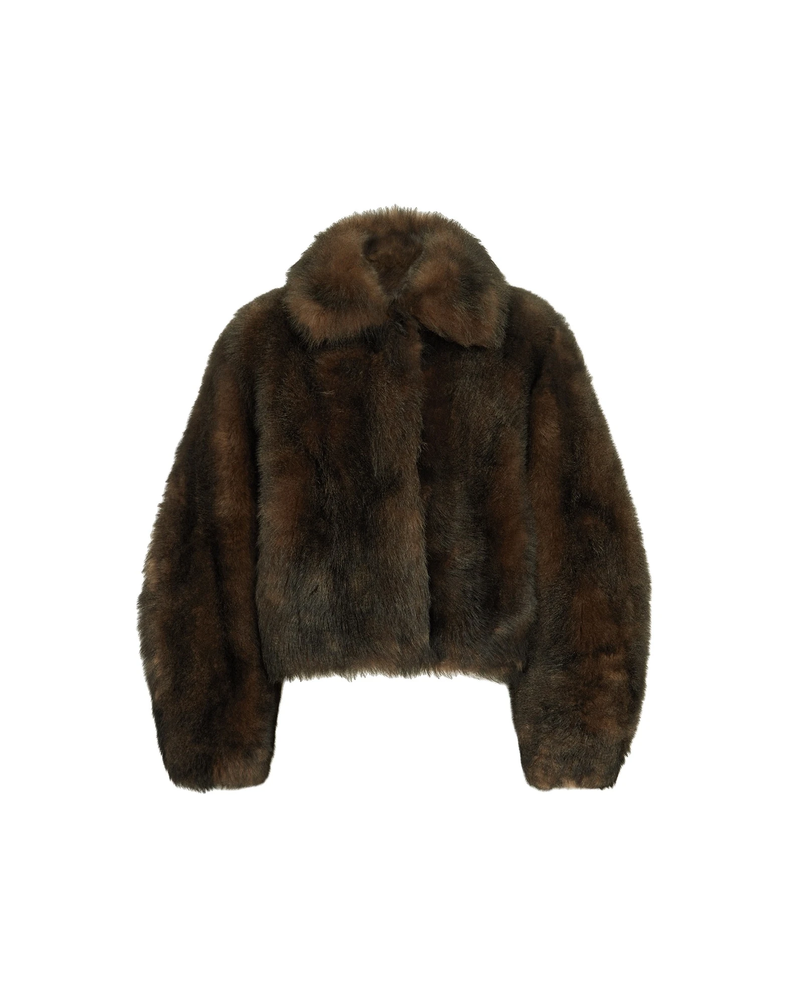 Brunello Cucinelli Soft Shearling outerwear jacket in Pine Cone Brown | Buy Jackets at Luxury Shoes Brunello Cucinelli Soft Shearling outerwear jacket in Pine Cone Brown