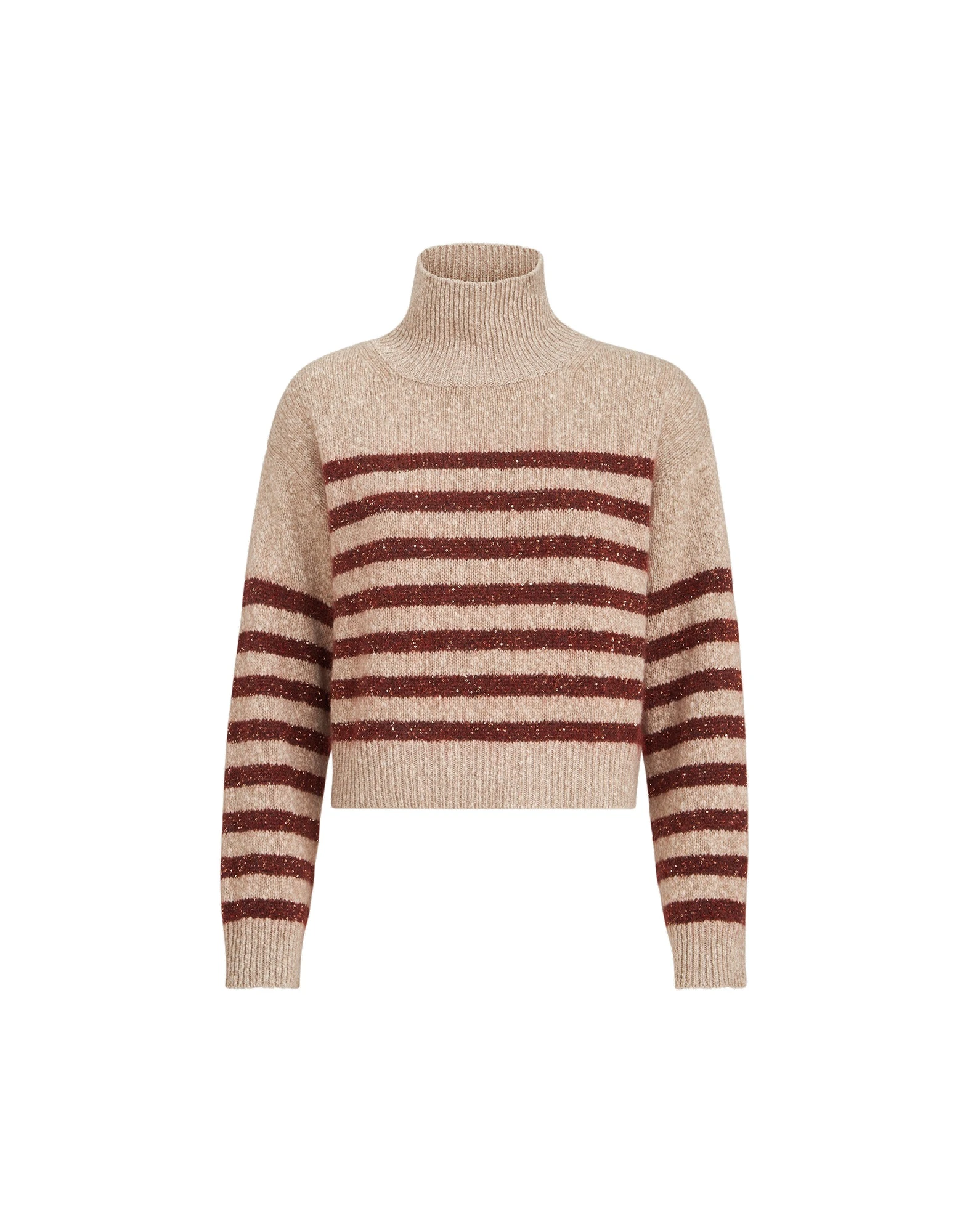 Brunello Cucinelli Soft virgin wool and cashmere sweater in Beige | Buy Knitwear at Luxury Shoes Brunello Cucinelli Soft virgin wool and cashmere sweater in Beige