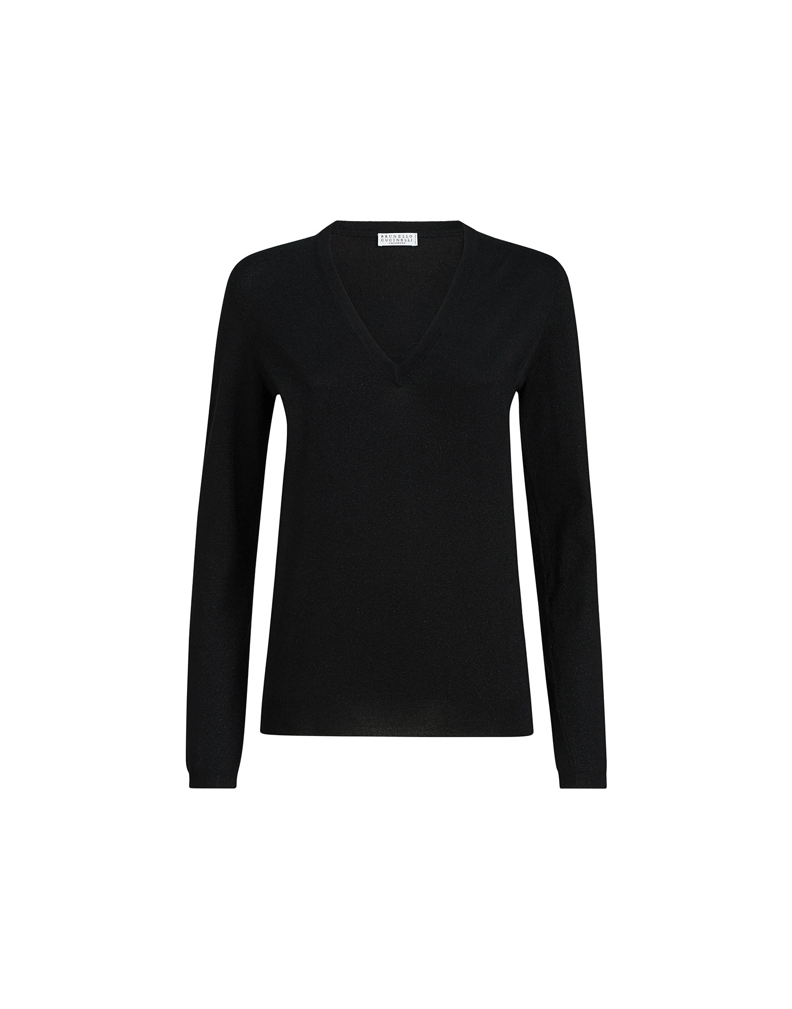 Brunello Cucinelli Sparkling cashmere and silk sweater in Black Brunello Cucinelli