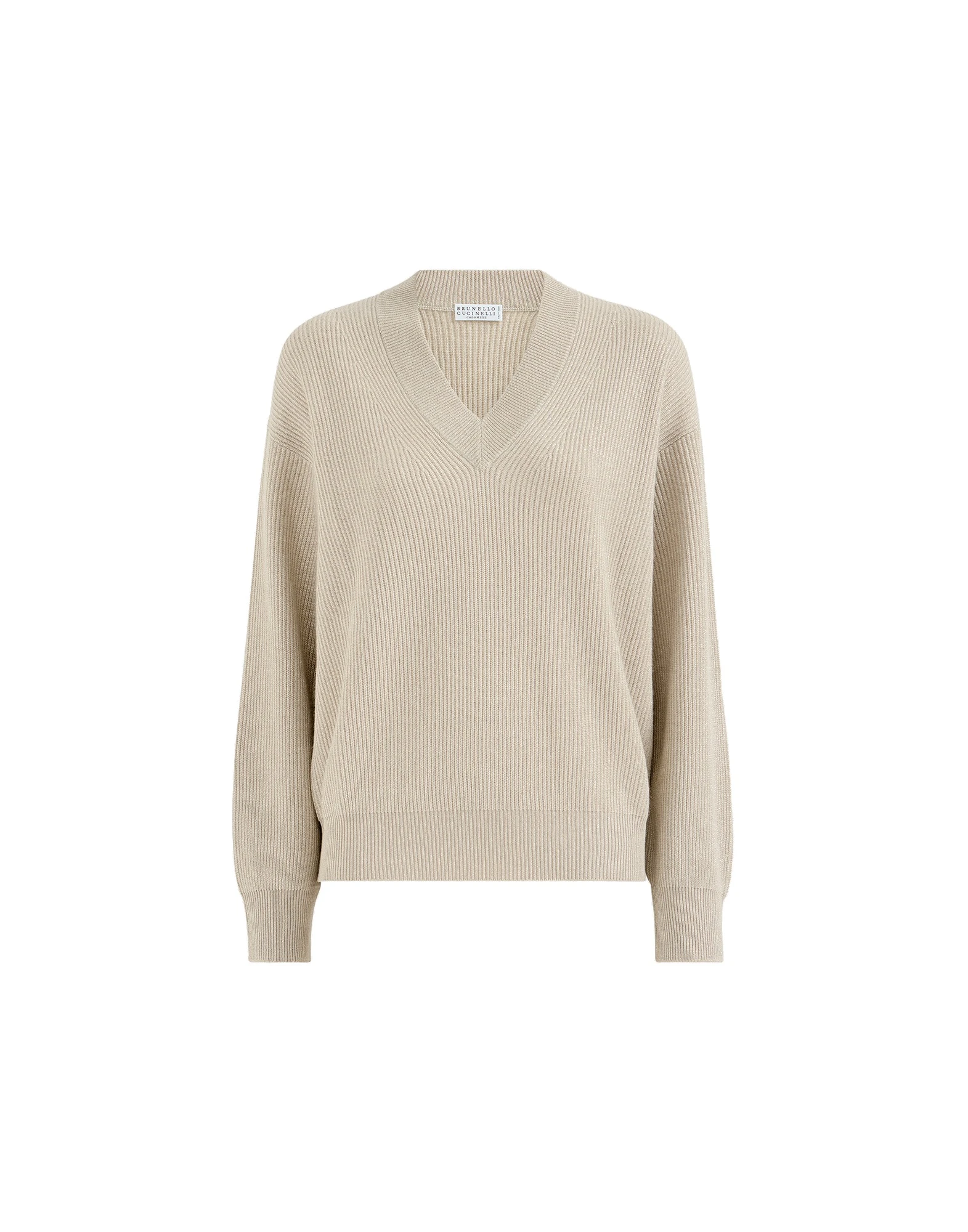 Brunello Cucinelli Sparkling cashmere cardigan in Beige Brunello Cucinelli