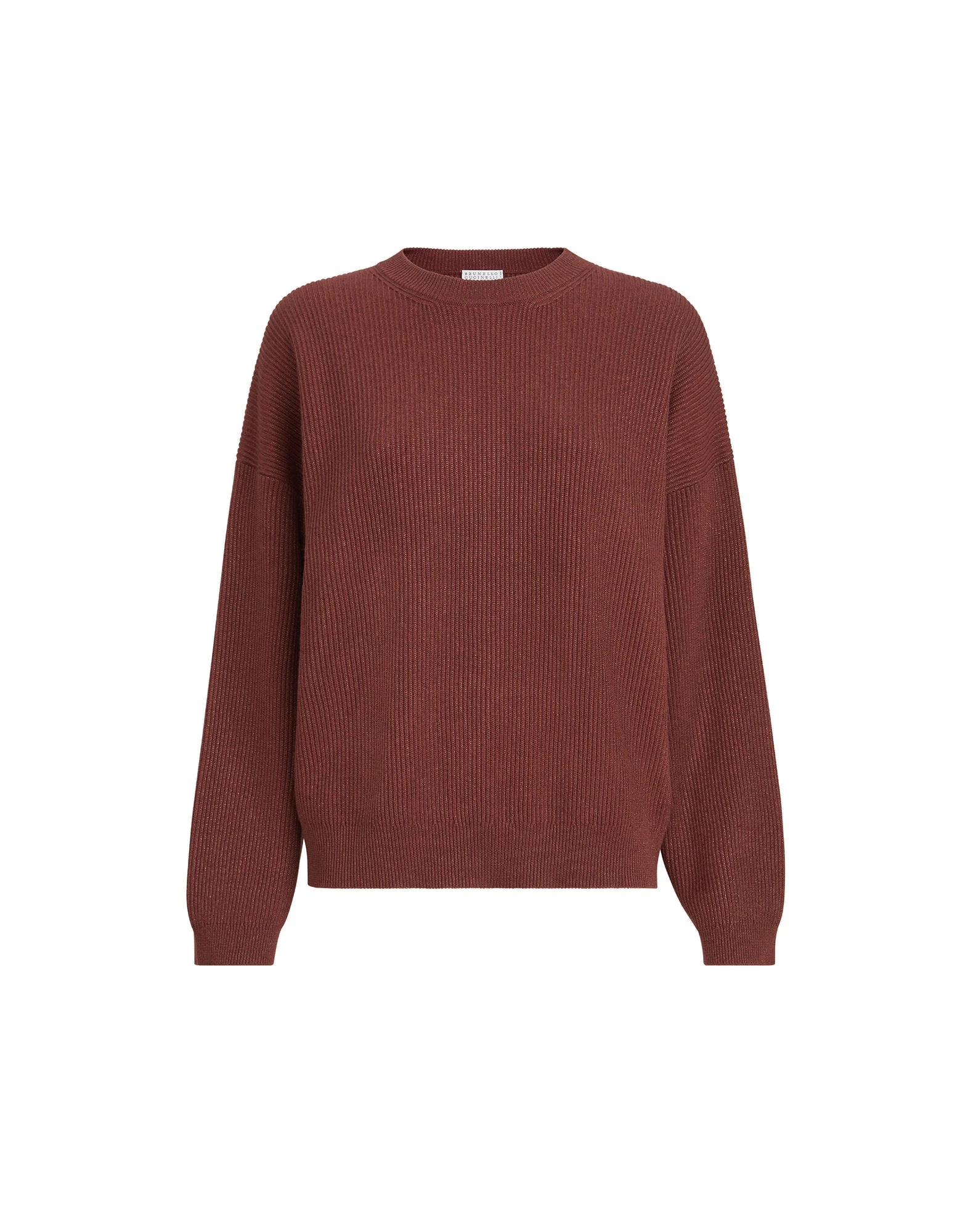 Brunello Cucinelli Sparkling cashmere sweater in Ruby Brunello Cucinelli