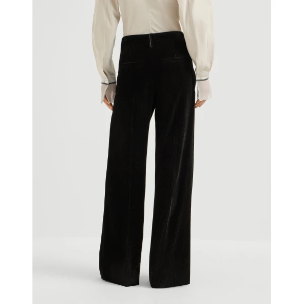 Brunello Cucinelli Sparkling corduroy trousers in Black