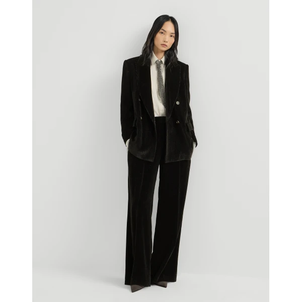 Brunello Cucinelli Sparkling corduroy trousers in Black
