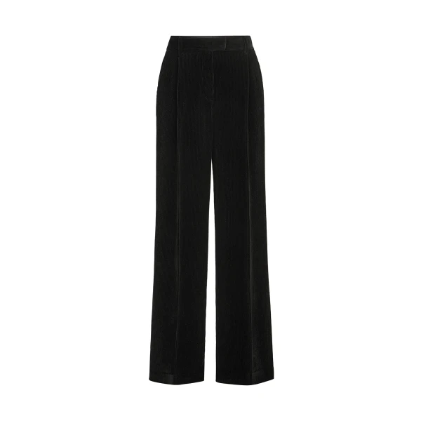Sparkling corduroy trousers in Black