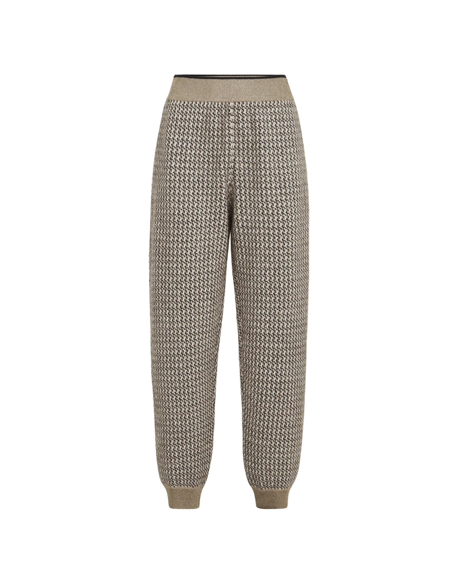 Brunello Cucinelli Sparkling houndstooth trousers in Light Brown Brunello Cucinelli Sparkling houndstooth trousers in Light Brown | Pants | Luxury Shoes