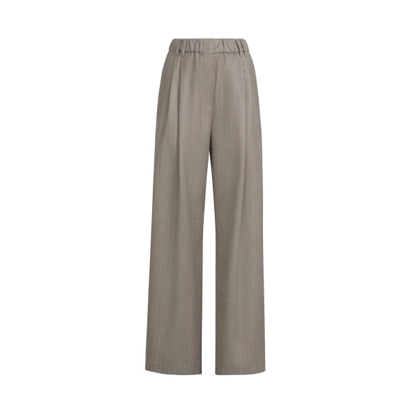 Sparkling pinstripe track trousers in Silver