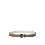 Brunello Cucinelli Sparkling textured leather belt in Bark | Belts | Luxury Shoes 