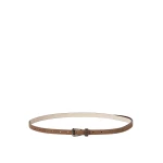 Brunello Cucinelli Sparkling textured leather belt in Hazelnut | Belts | Luxury Shoes 