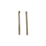 Brunello Cucinelli Sterling Silver cascade earrings in Gold | Earrings | Luxury Shoes 