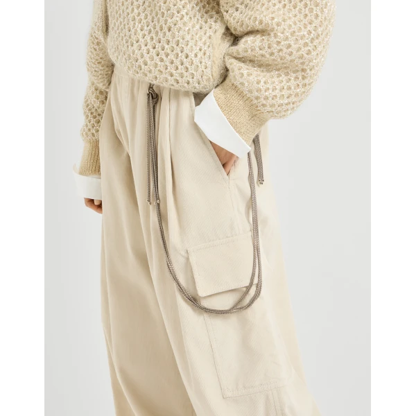 Brunello Cucinelli Sterling Silver chain in Gold, view 2 | Jewelry | Luxury Shoes 
