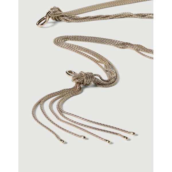 Brunello Cucinelli Sterling Silver chain in Gold, view 3 | Jewelry | Luxury Shoes 