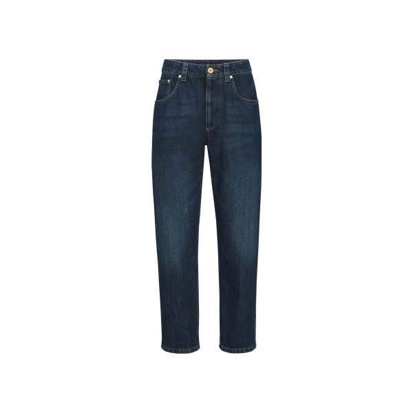 Straight trousers in Denim