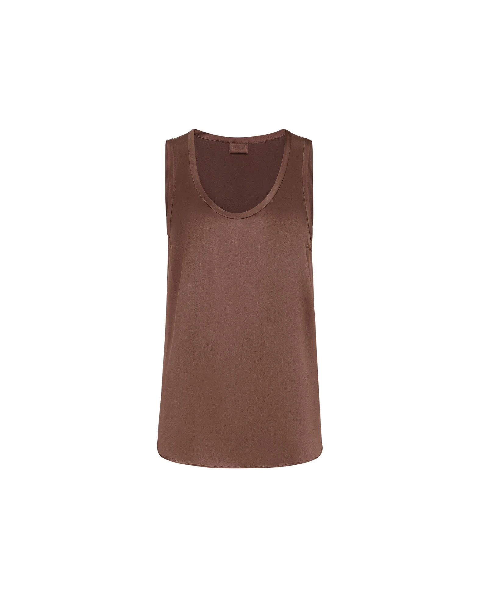 Brunello Cucinelli Stretch silk satin camisole in Brown Brunello Cucinelli