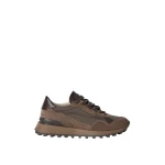 Brunello Cucinelli Suede Runners with Shiny Details in Bark