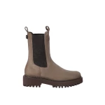 Brunello Cucinelli Suede and knit boots in Bark