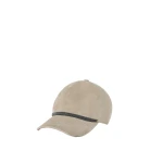 Brunello Cucinelli Suede baseball cap in Light Grey | Hats | Luxury Shoes 