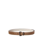 Brunello Cucinelli Suede belt with monili in Caramel | Belts | Luxury Shoes 
