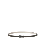 Brunello Cucinelli Suede belt with shiny loop in Pepper | Belts | Luxury Shoes 
