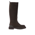 Brunello Cucinelli Suede boots with monili in Pepper