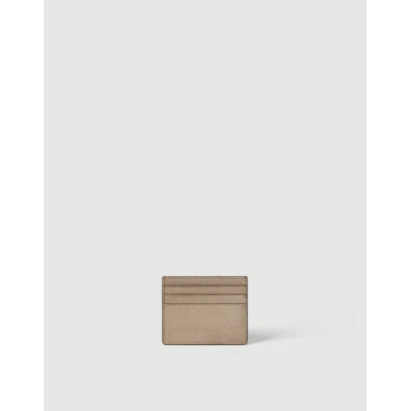Brunello Cucinelli Suede card case in Beige, view 2 | Wallets & Purses | Luxury Shoes 