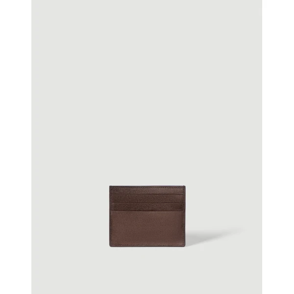 Brunello Cucinelli Suede card case in Espresso, view 2 | Wallets & Purses | Luxury Shoes 