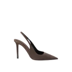 Brunello Cucinelli Suede heels in Pine Cone Brown